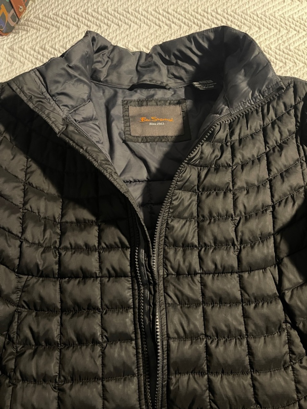 Ben Sherman Men's Black Quilted Puffer Jacket